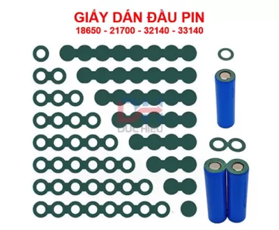 Giấy dán đầu Cell Pin 18650, 21700, 32140, 33140 cách điện cách nhiệt